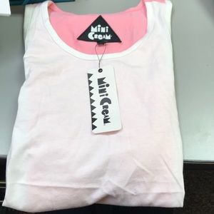 NEW authentic Mini Cream White/Pink Tank Top